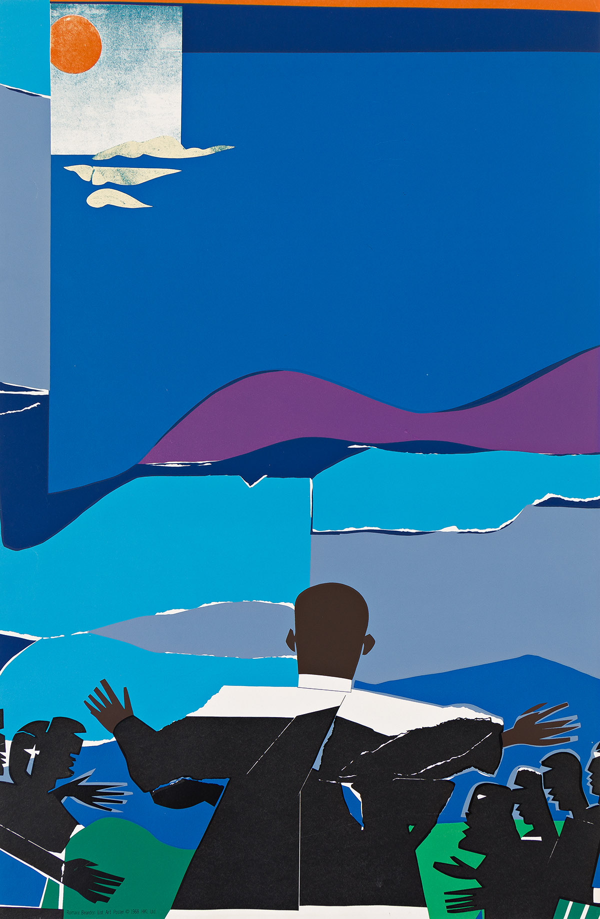 ROMARE BEARDEN (1911 - 1988) Martin Luther King, Jr. - Mountain Top.